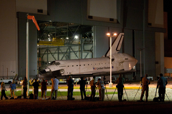 Endeavour on the move