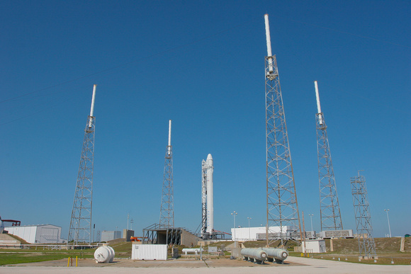 Falcon 9 prior to launch