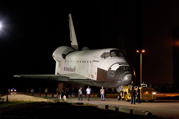 Endeavour on the move